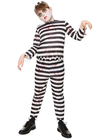  Zombie Prisoner Boy Costume -Medium