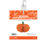 Halloween Pumpkin Honeycomb Medium 1pc 12In