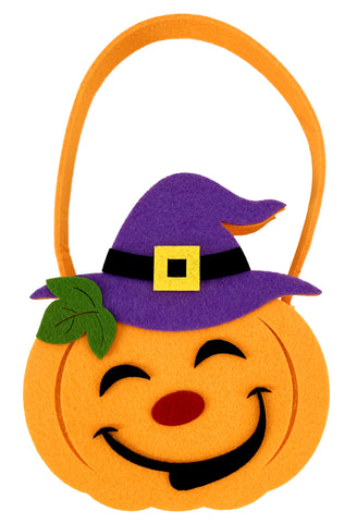 Pumpkin Felt Bag 16x16.5cm