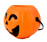 Pumpkin Bucket with Light 16x14cm