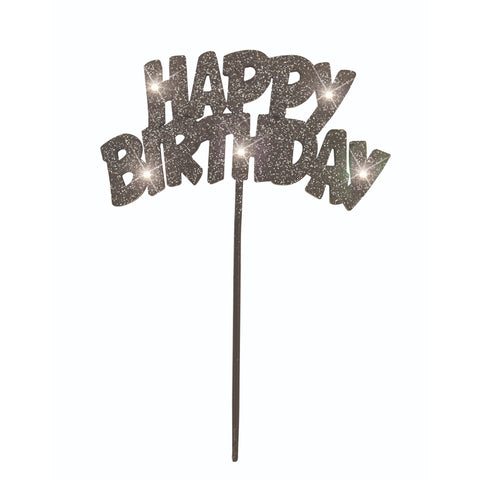 Flashing Cake Decoration Happy Birthday 