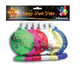 Glittered Foil Blowouts Happy New Year 1x6