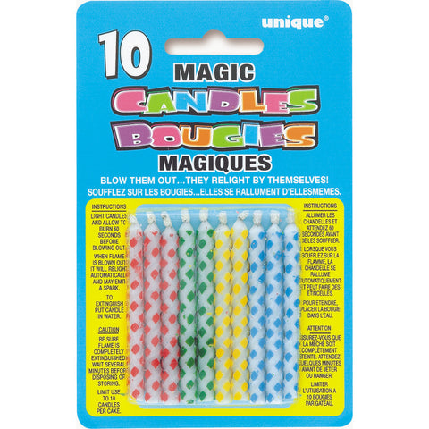 Birthday Multi Diamond Dot Magic Candle 