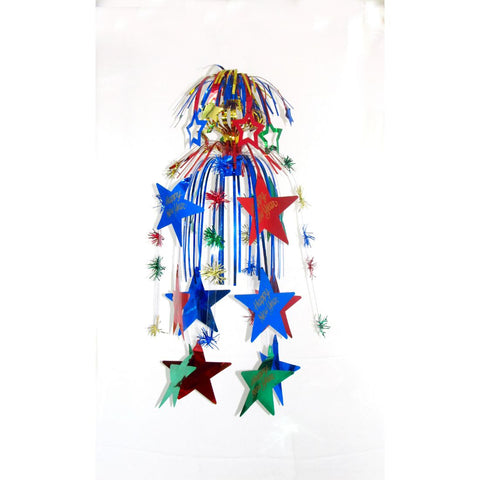 3D Hanging Decoration HNY Multicolour 29in 1pc/pkt
