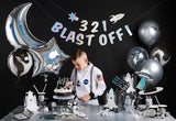 '3 2 1 Blast Off' Banner 2m