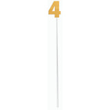 Gold Diamond Number Cake Topper