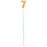 Gold Diamond Number Cake Topper