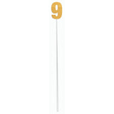 Gold Diamond Number Cake Topper