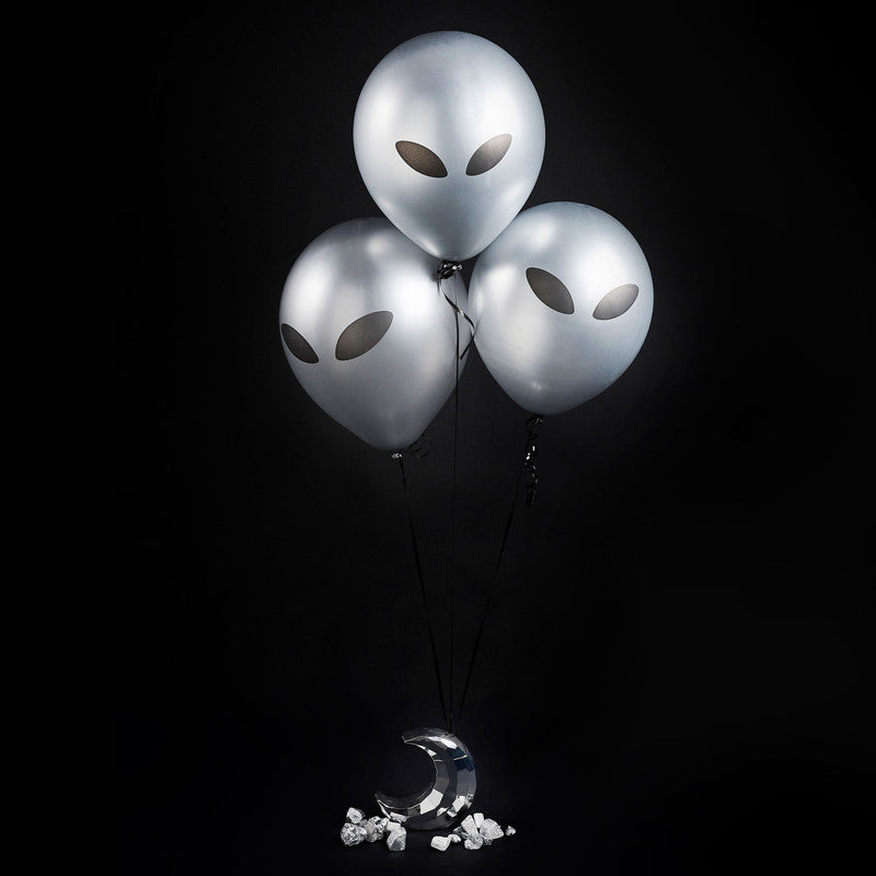 Alien Latex 12" Balloons 5Ct