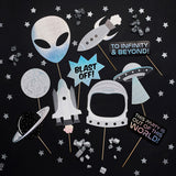 Space Party Photo Booth Props 10/Pack