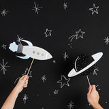Space Party Photo Booth Props 10/Pack
