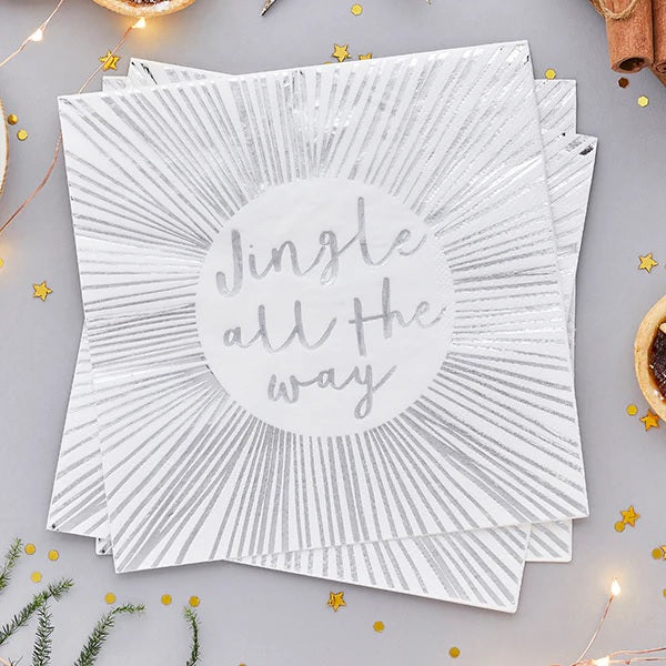 Jingle All The Way' Paper Napkins 16pcs