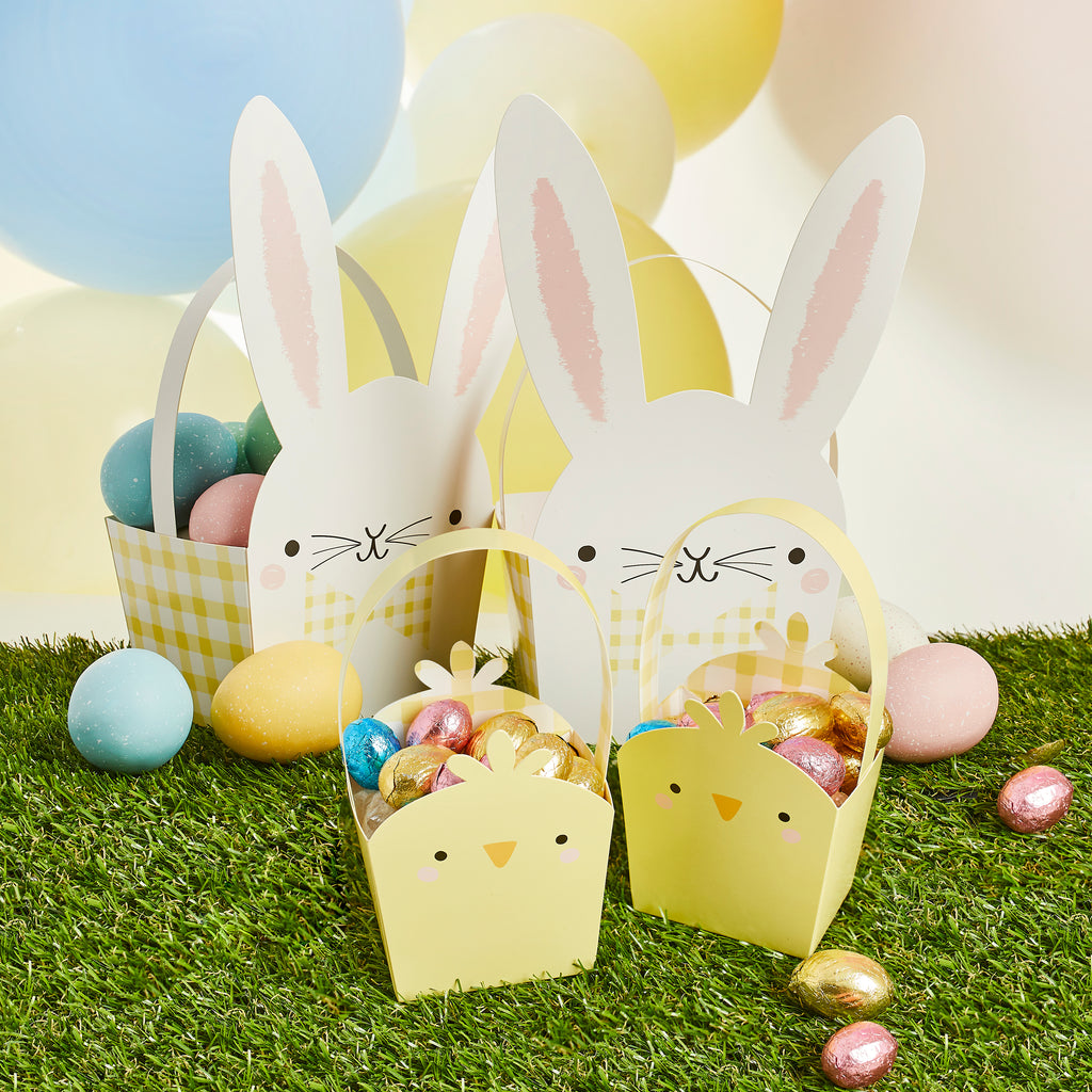 Easter Bunny & Chick Baskets 5/Pack