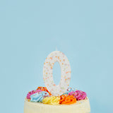 Jumbo Number '0' Sprinkle Candle