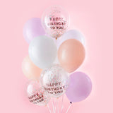 Birthday Latex  12" Balloon Bundle 12Ct