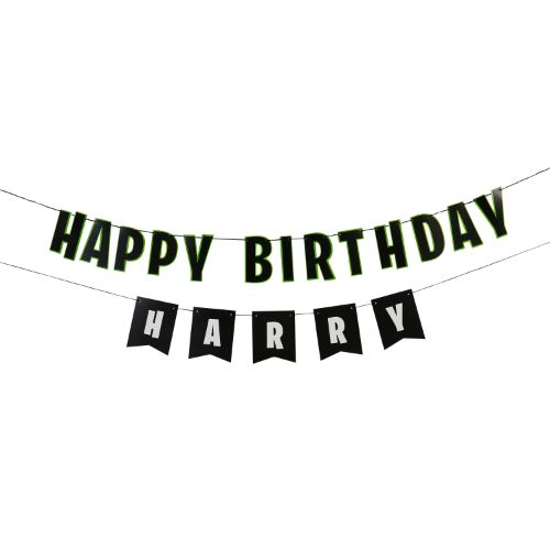 Happy Birthday Personalised Banner x2 2m & 15 Sticker Sheets