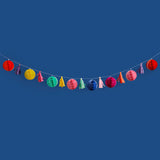 Bright Coloured Honeycomb & Tassel Garland 2M - Diwali