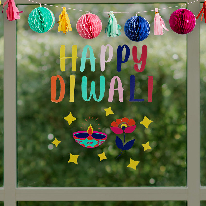 Diwali Window Stickers 2/Pack