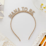Gold 'Mama to be' Glitter Headband
