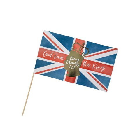 King Charles Paper Flags 6Pcs