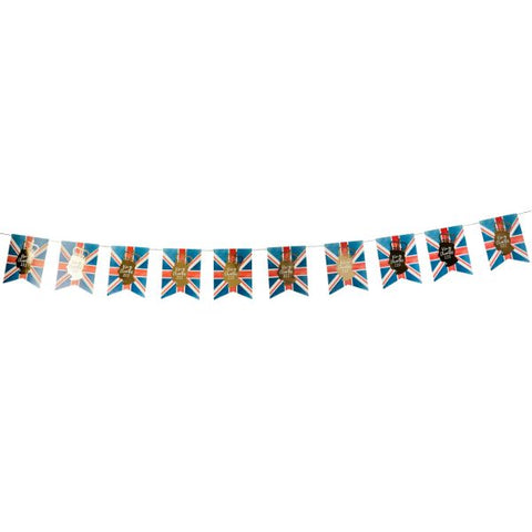 King Charles Paper Flag Bunting 3M
