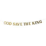 God Save The King Gold Banner 2M