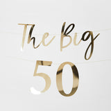 Gold 'The Big' Milestone Custom Banner x2 2m
