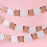 Rose Gold Foiled Flag Bunting 10m