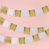 Gold Foiled Flag Bunting 10m