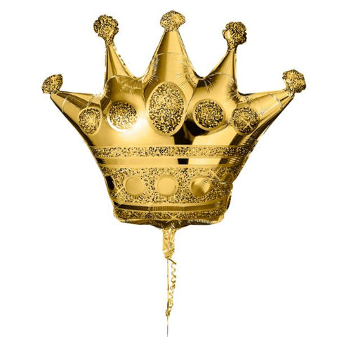 35" Gold Crown Foil Balloon