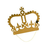 Gold Party Card Crowns 10Pcs