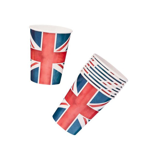 Union Jack Paper Cups 8Pcs