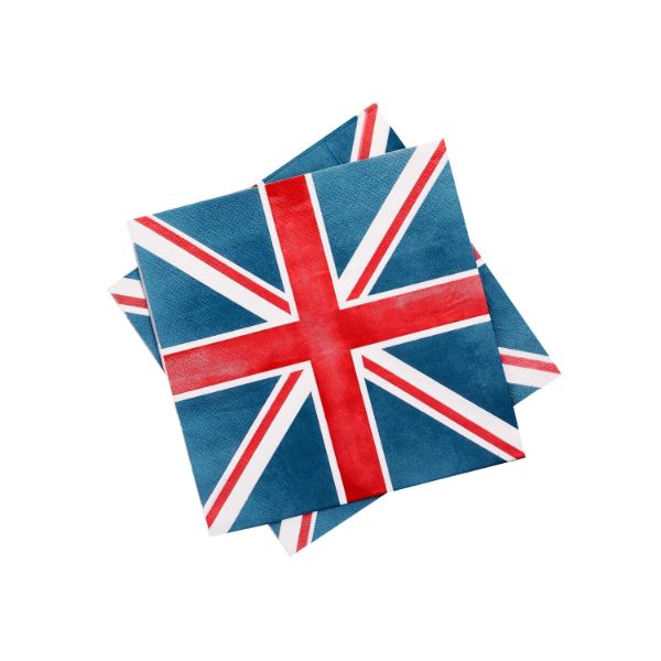 Union Jack Paper Napkins 16Pcs