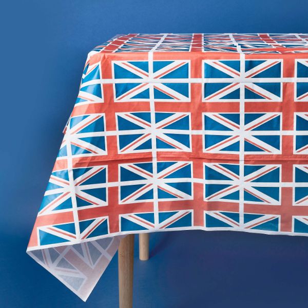 Union Jack Paper Tablecloth 2.6 X 1.4M