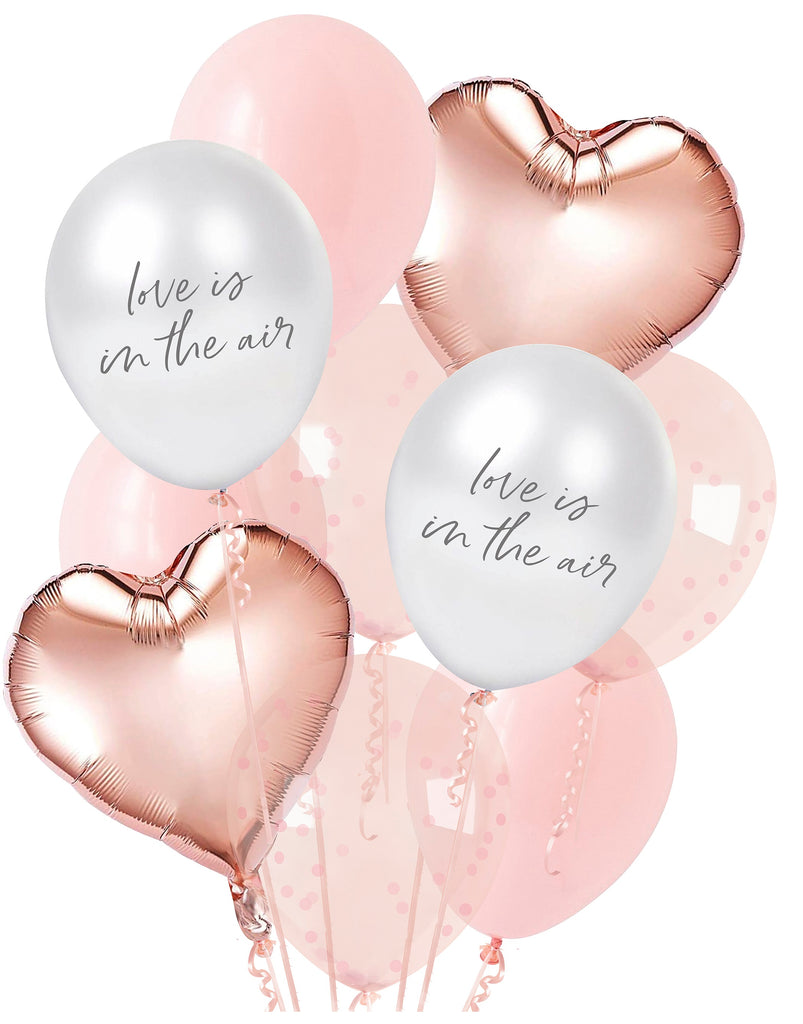 Valentine Latex & Foil Balloon Bundle 12/Pack