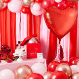 Giant Heart 32" Foil Balloon with Tassels