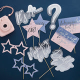 Gender Reveal Photo Booth Props 10/Pack