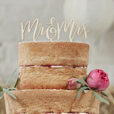 Boho Cake Topper Wooden Mr And Mrs