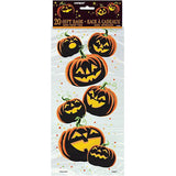 Halloween Pumpkin Grin 20pcs Printed Cello Bags