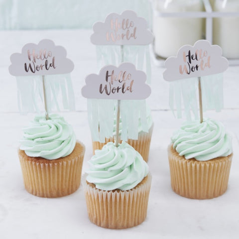 Hello World Cupcake Picks 