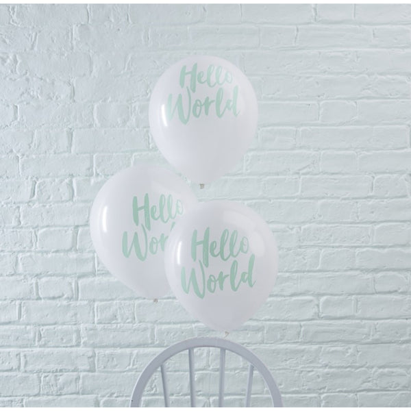 Hello World Balloons 