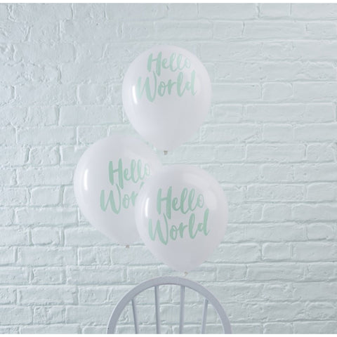 Hello World Balloons 