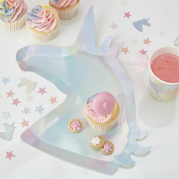 Make A Wish Plate Unicorn Shaped 