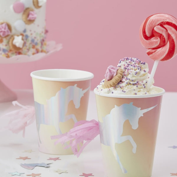 Make A Wish Cup Unicorn Foiled Pastel 
