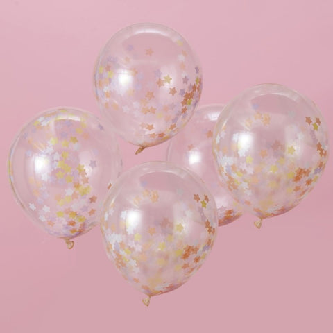 Make A Wish Star Confetti Balloons 