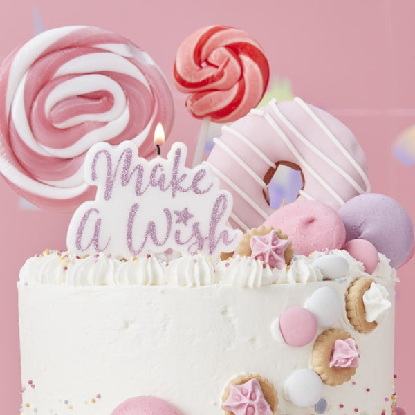 Make A Wish Candle Pink 