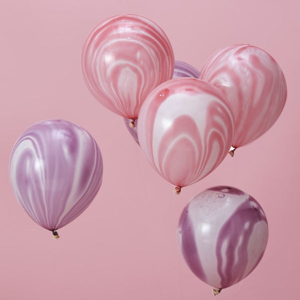 Make A Wish Balloons 12in Marble 
