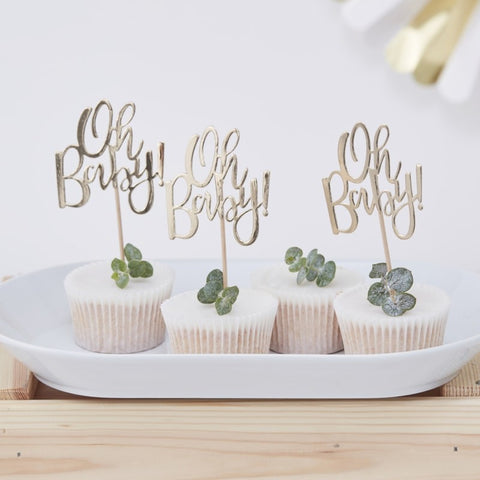 Oh Baby Cupcake Toppers 