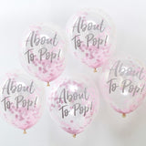 Oh Baby Confetti Balloons 12in About To Pop 