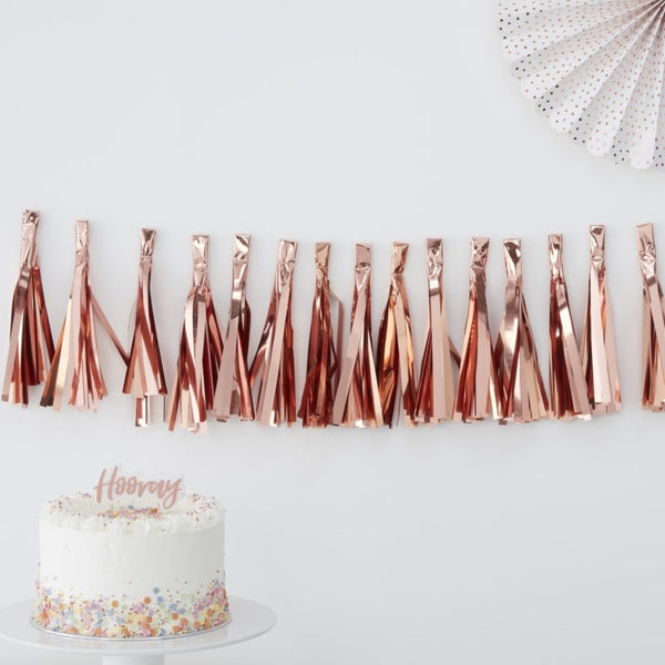 Pick & Mix Rose Gold Tassel Garland